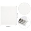 uxcell Hojas de espuma EVA con purpurina blanca de 11 x 8_2
