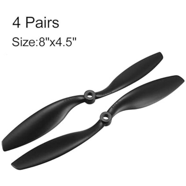 uxcell RC Propellers CW CCW 8045 8 x 4.5 pulgadas 2Vane_2