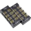 Uxcell 2 unids doble fila 4 posiciones 600V 25A alambre_1