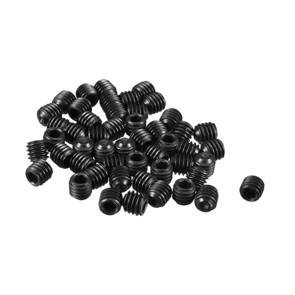 Uxcell 50pcs Negro M4 x 4 mm Acero de aleación Hex Socket_1