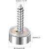 uxcell Tornillos de espejo 0.394 in 8 piezas decorativas_2