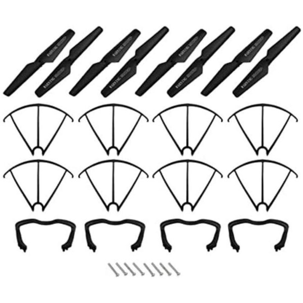 uxcell Hélice ABS CW CCW 4 pares 8 protectores 4_1