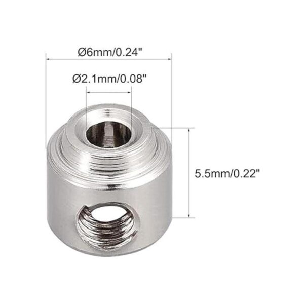 uxcell 10 unidades RC Airplane Landing Gear Stop 0.083 in_2