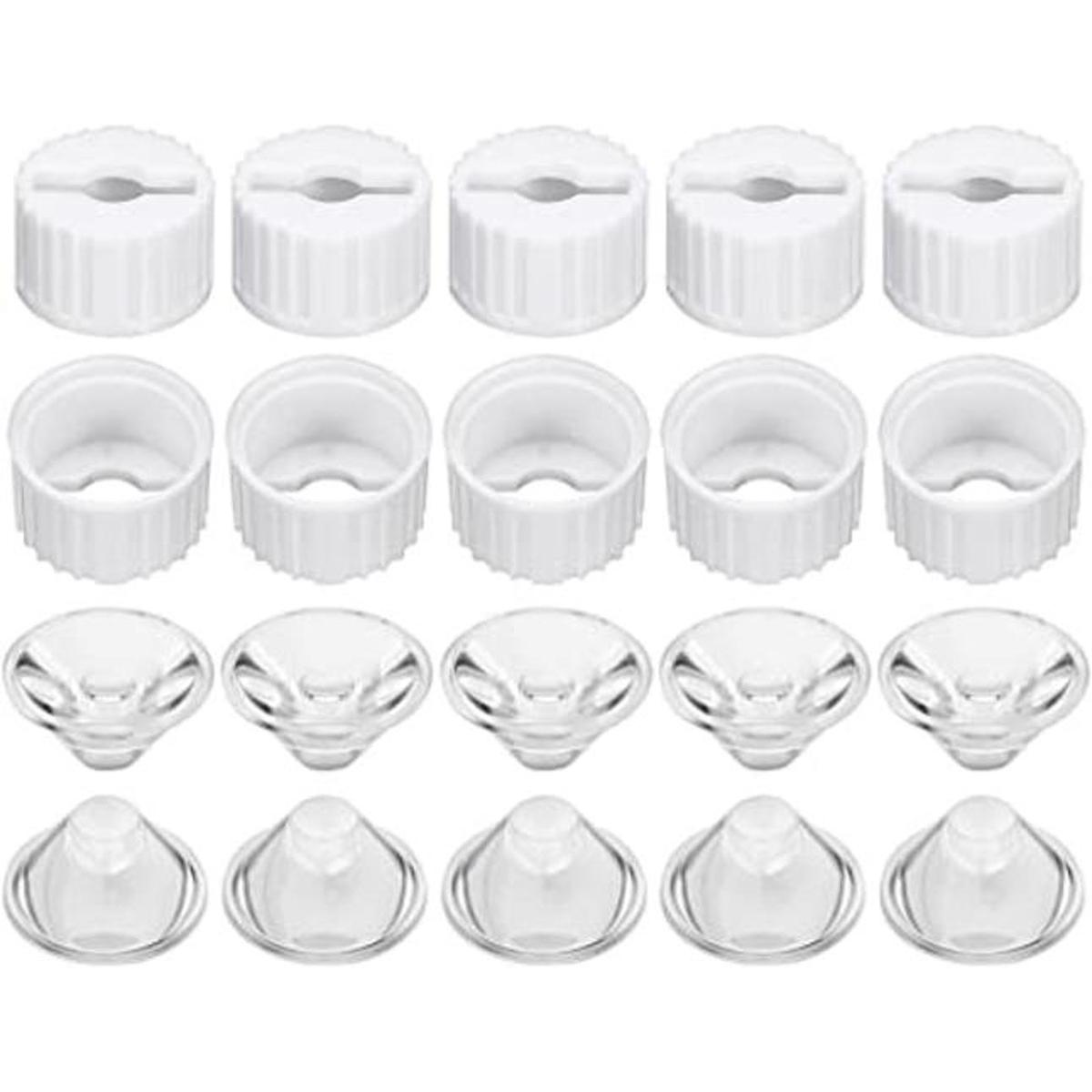 uxcell Lente LED de 0.787 in 8 grados con soporte