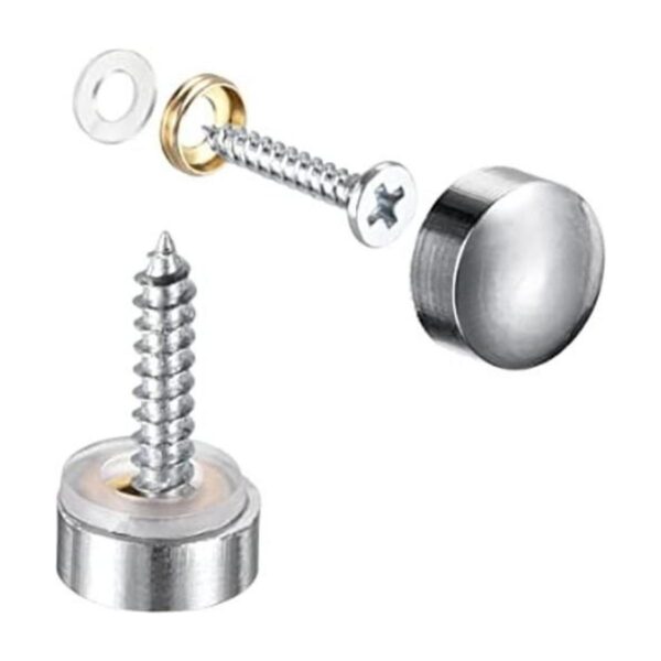 uxcell Tornillos de espejo 0.394 in 8 piezas decorativas_1