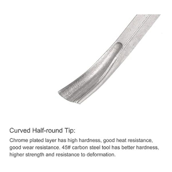 uxcell Cuchillo de cinceles de madera 0.394 in cromado_3