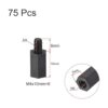 uxcell M4x10mm0.236 in machohembra hexagonal de nylon PCB_2