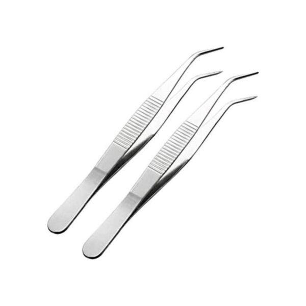 uxcell 2 pinzas de acero inoxidable de 5.5 in con punta_1