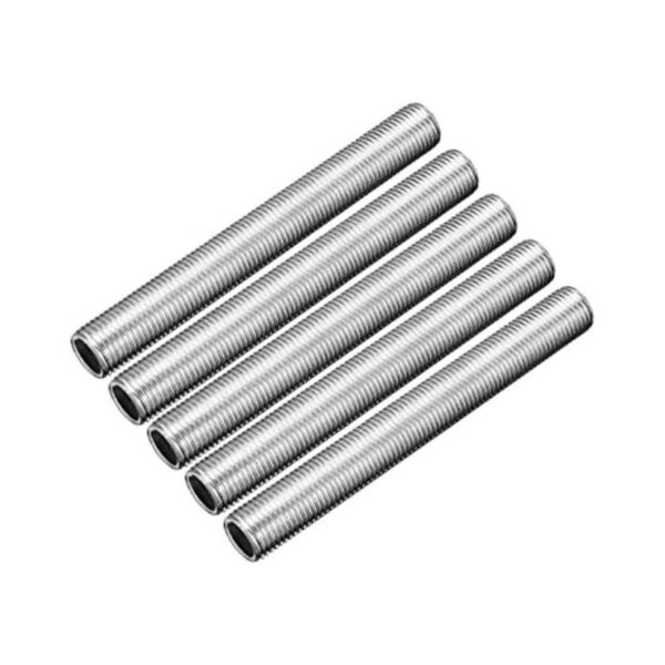 uxcell Pezón de tubo de lámpara rosca M10 de 3.150 in de_1
