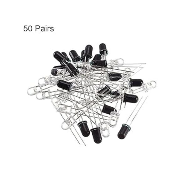 uxcell 50pairs 0.197 in 940nm LED emisor infrarrojo y_2