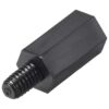 uxcell M4x10mm0.236 in machohembra hexagonal de nylon PCB_3