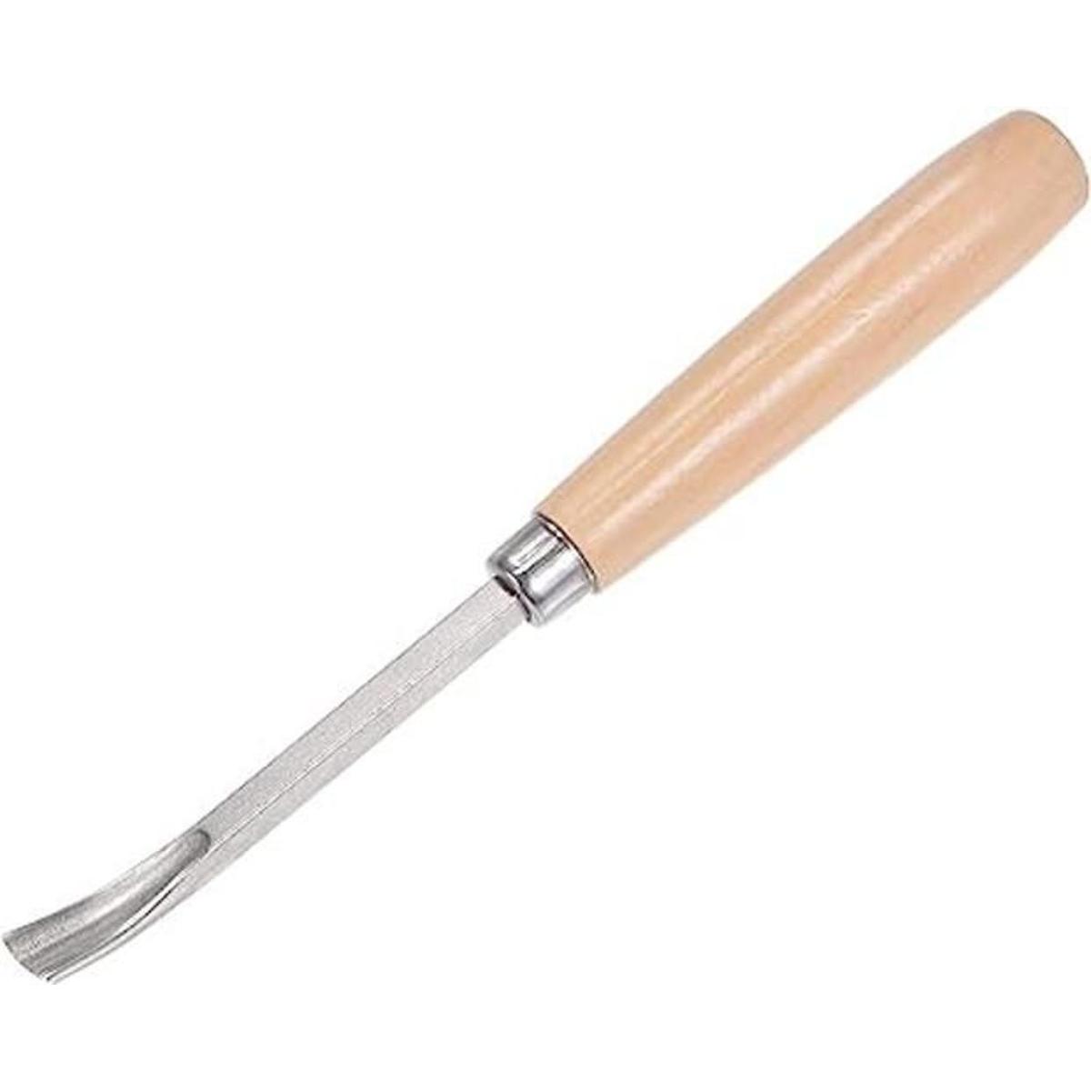 uxcell Cuchillo de cinceles de madera 0.394 in cromado
