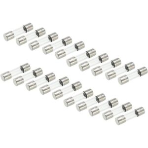uxcell Cartucho de vidrio de soplado lento fusible tubo_1