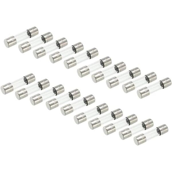 uxcell Cartucho de vidrio de soplado lento fusible tubo_1