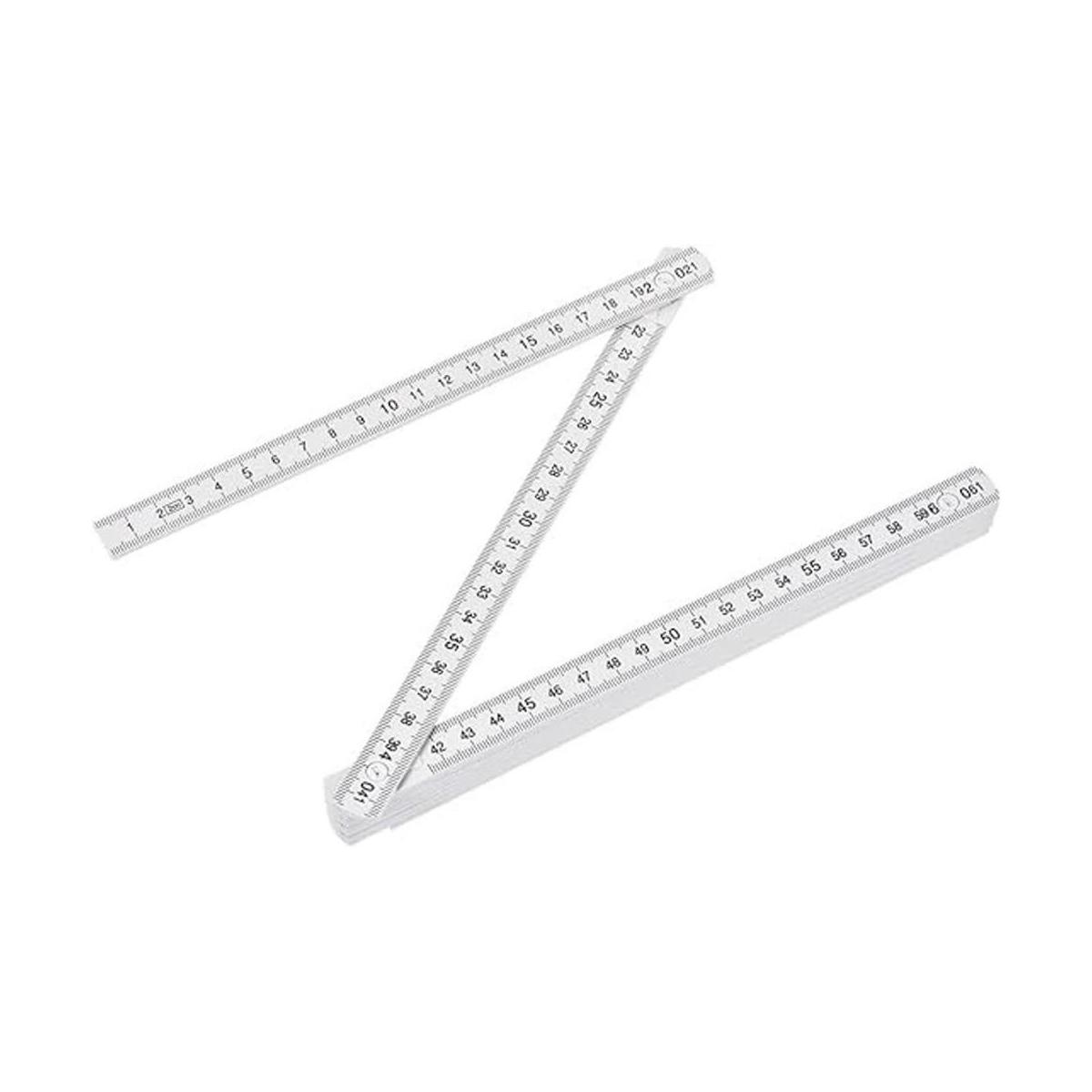 uxcell Regla plegable 6.6 ft 10 pliegues métrica ABS