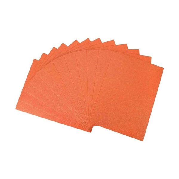 uxcell Hojas de espuma EVA con purpurina naranja de 11 x 8_1