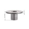 uxcell Tuerca en T de acero al carbono M4 x 0.591 x 0.043_3