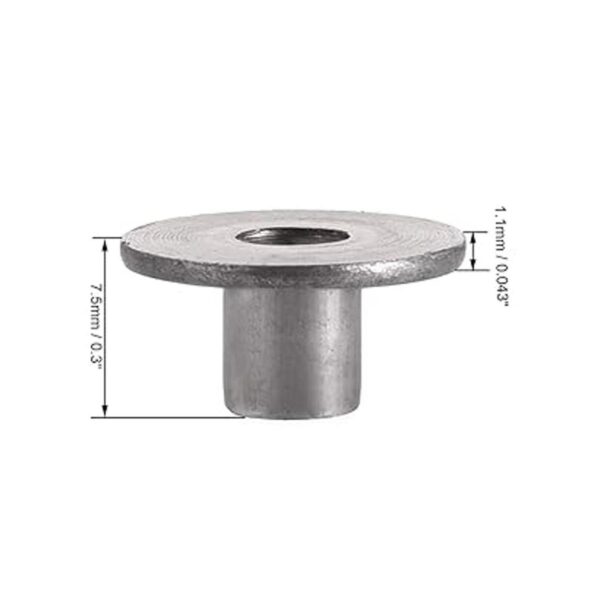 uxcell Tuerca en T de acero al carbono M4 x 0.591 x 0.043_3