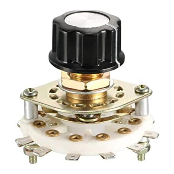 uxcell 2P11T selector de interruptor giratorio de canal de_1