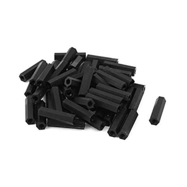 uxcell M3x22mm rosca hembra Nylon Hex Separador espaciador_1