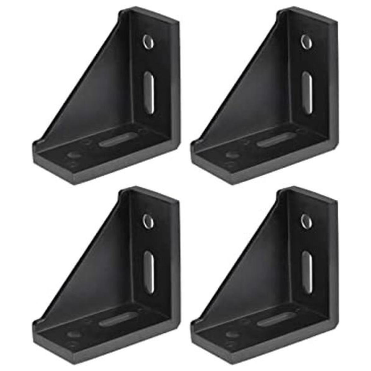 uxcell Soporte de esquina para perfil de extrusión de