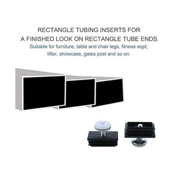 uxcell Kit de inserciones de tubo rectangulares de 0.984