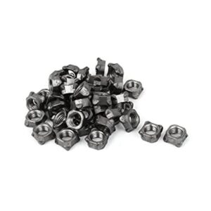 Uxcell M10 rosca 1.5 mm Pitch acero al carbono Gray_1