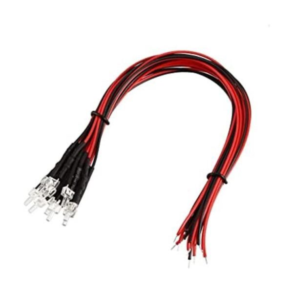uxcell 20 bombillas LED con cable de 0.079 in luz blanca_1