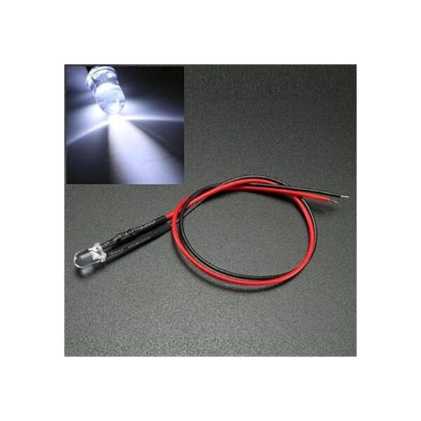 uxcell 10 luces LED precableadas de 0.197 in lente_2