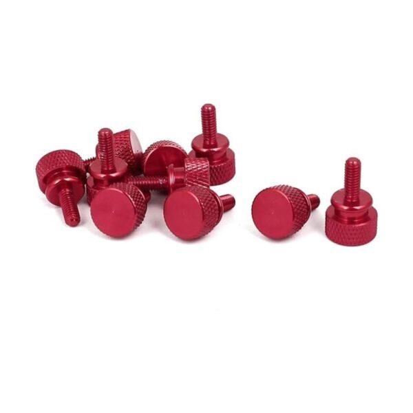 uxcell M4 x 0.394 in Tipo de hombro moleteado tornillo de_1