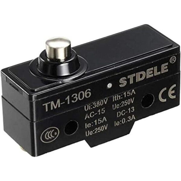 uxcell TM1306 SPDT 1NO1NC Palanca de botón corto cierre_1