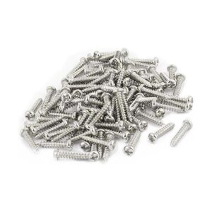 Uxcell 100pcs M2 x 10 mm de acero inoxidable Phillips Pan_1