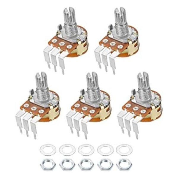 uxcell WH148 Potenciómetro con interruptor de 100 K Ohm_1