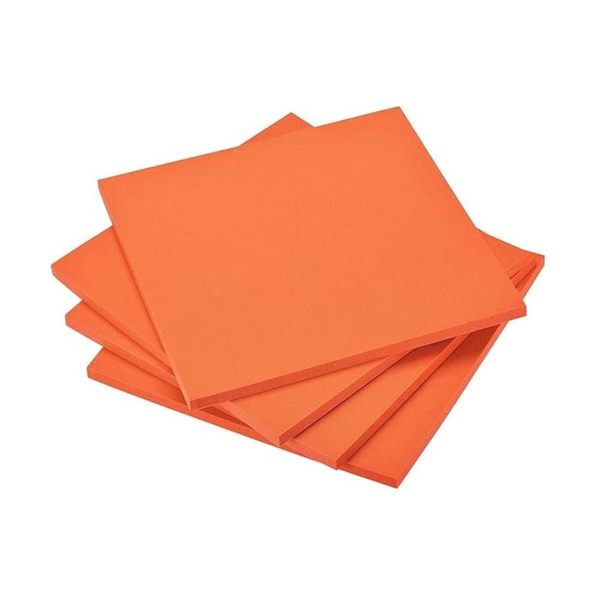 uxcell Hojas de espuma EVA de color naranja de 10 x 10
