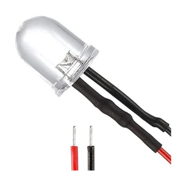 uxcell 18 piezas de 0.394 in con cable LED rojo DC36 V_1