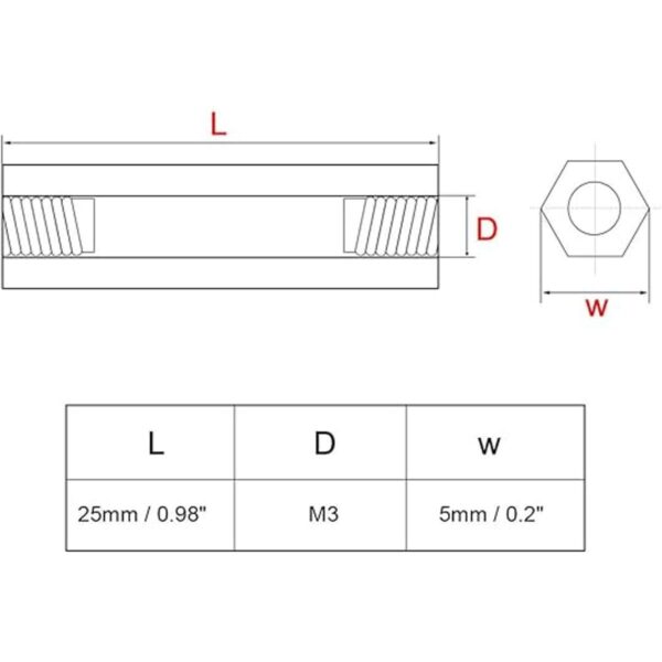 uxcell 31 PCB Tornillos espaciadores para placa base_2