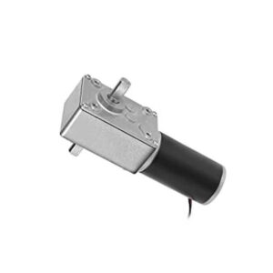 uxcell Motor de engranaje de gusano de eje doble DC 12V