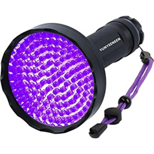 Linterna negra UV súper brillante de 128 LED para