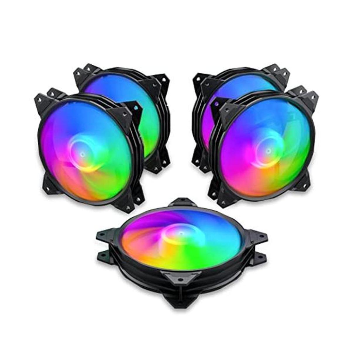 upHere Paquete de 5 ventiladores RGB de control