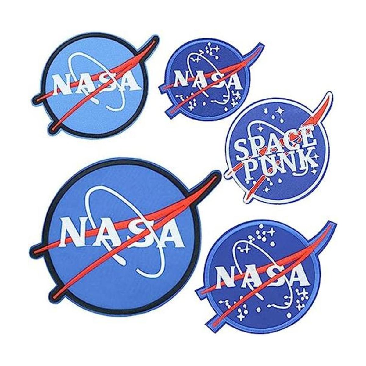 ulricar 5 parches bordados de la NASA para planchar o