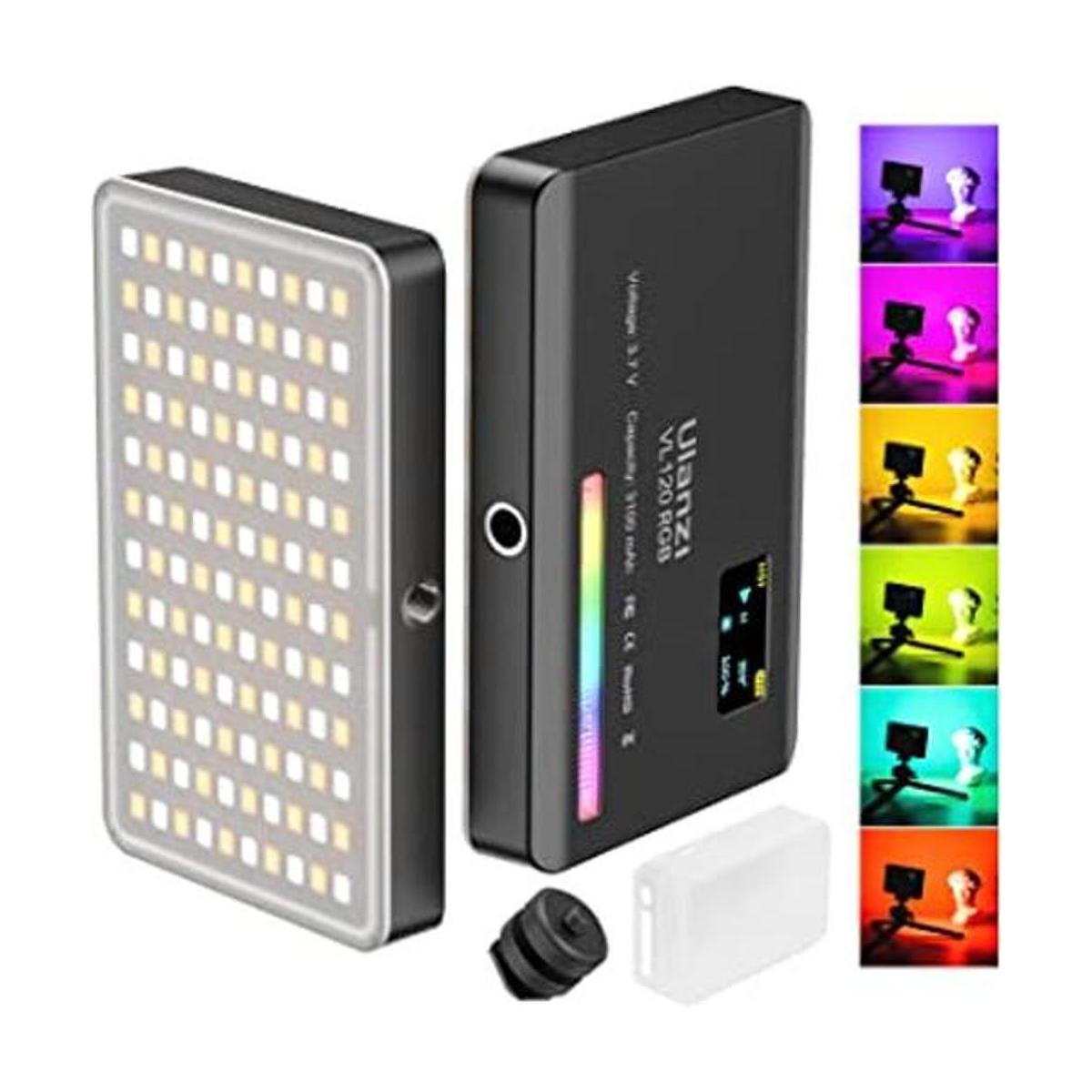 ULANZI Luz de video RGB VL120 luz portátil de cámara RGB