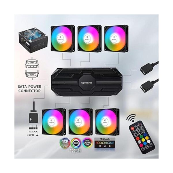 upHere Ventilador de caja de 4.724 in paquete de 6_5