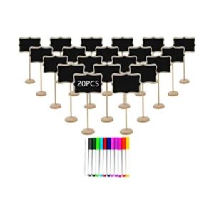 20 letreros de madera con soporte de caballete etiquetas_1