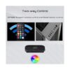 upHere Ventilador de carcasa RGB de 4.724 in doble halo_4
