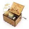 Ukebobo Caja de música de madera con texto en inglés The