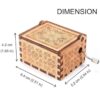 Ukebobo Caja de música de madera con texto en inglés The