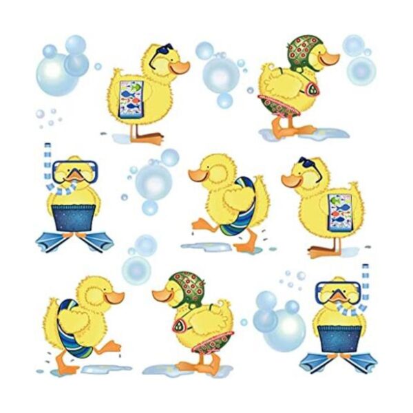 Ufengke Pegatinas de pared para niños diseño de patos_1