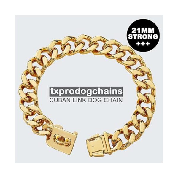 txprodogchains Collar de cadena para perro grande con