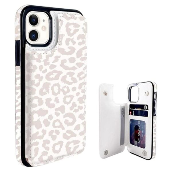 uCOLOR Funda tipo cartera de piel con tapa para iPhone 11_1