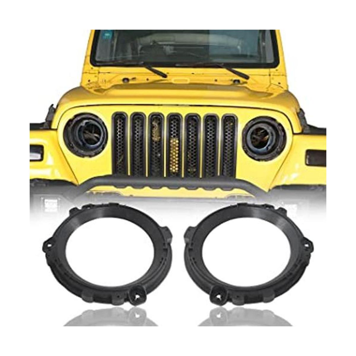 uBox TJ Wrangler Soporte de anillo de montaje para faros